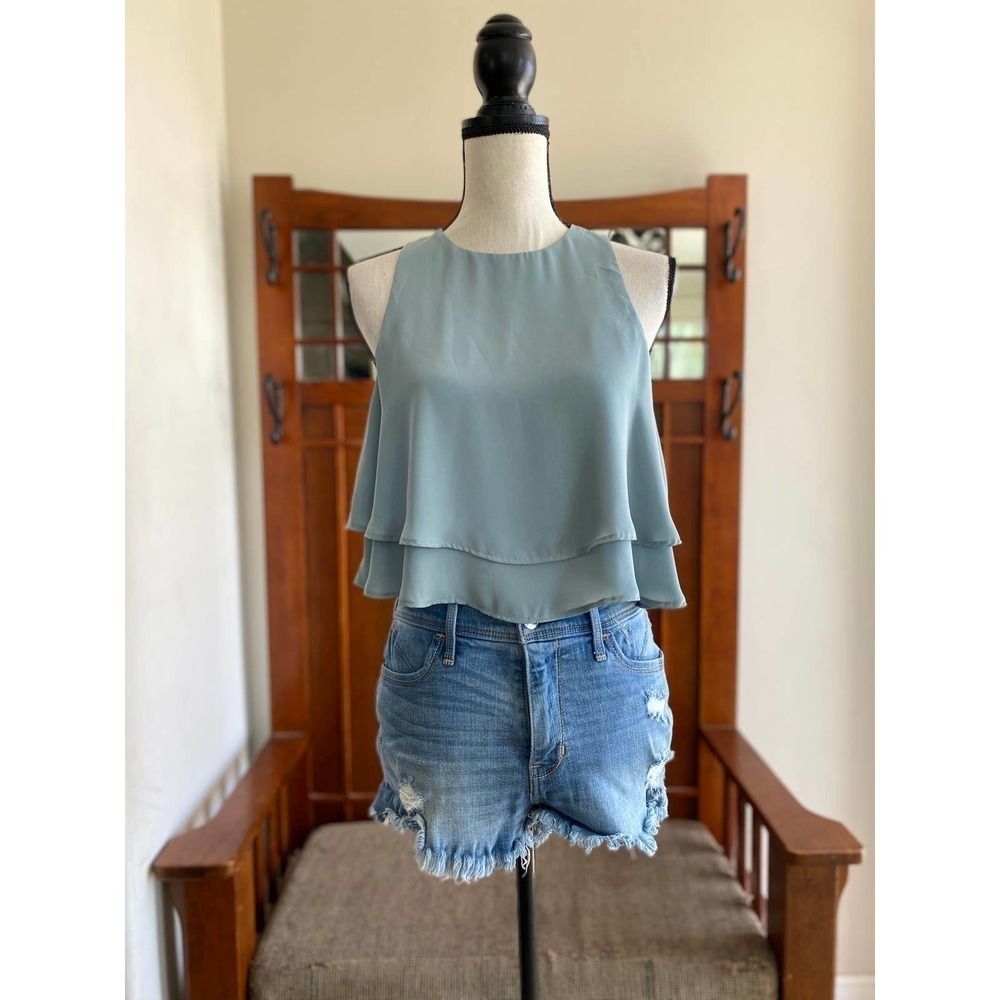 NWOT SMYM King Crop Top Sage - Picture 3 of 7